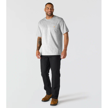 Koszulka Carhartt Dearborn Relaxed Pocket - Heather Grey